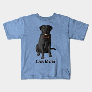 Lab Mom Black Labrador Retriever Dog Lover Kids T-Shirt